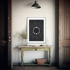 Moon Cycle Print | Dark | Celestial Wall Art - Larosier Prints