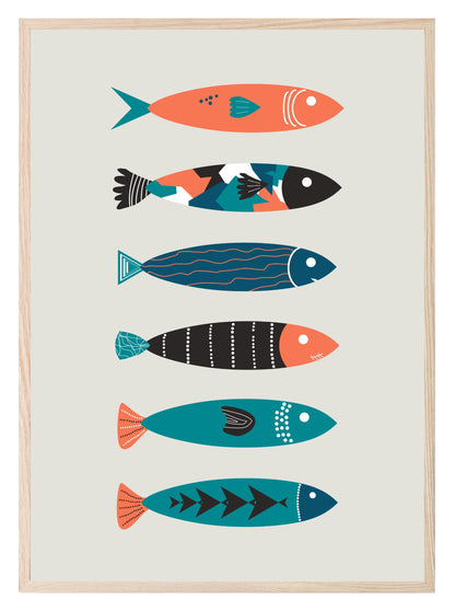 Sardines Print | Kitchen Wall Art