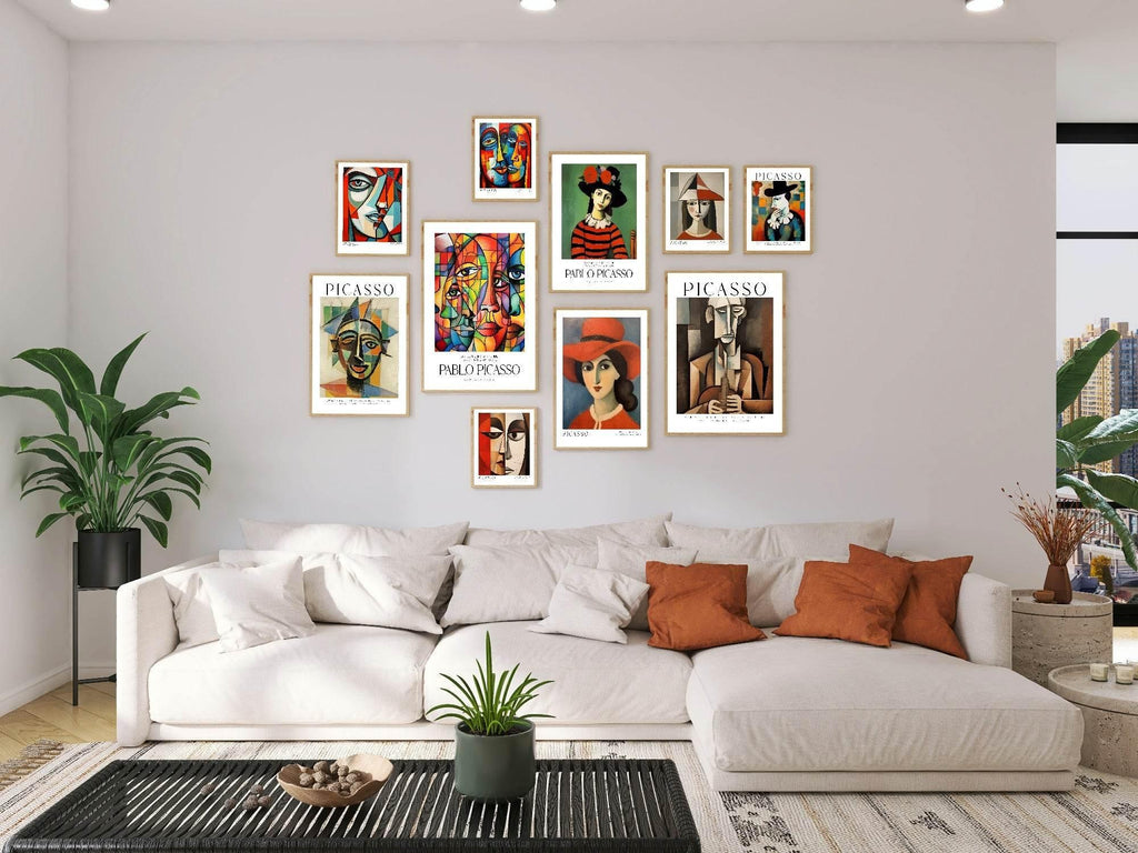 Abstract Portrait Print | Pablo Picasso Inspired Art - Larosier Prints