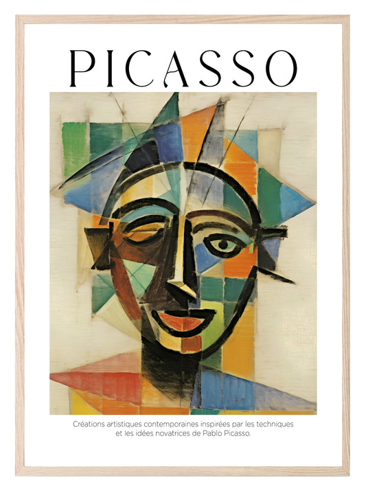 Abstract Portrait Print | Pablo Picasso Inspired Art