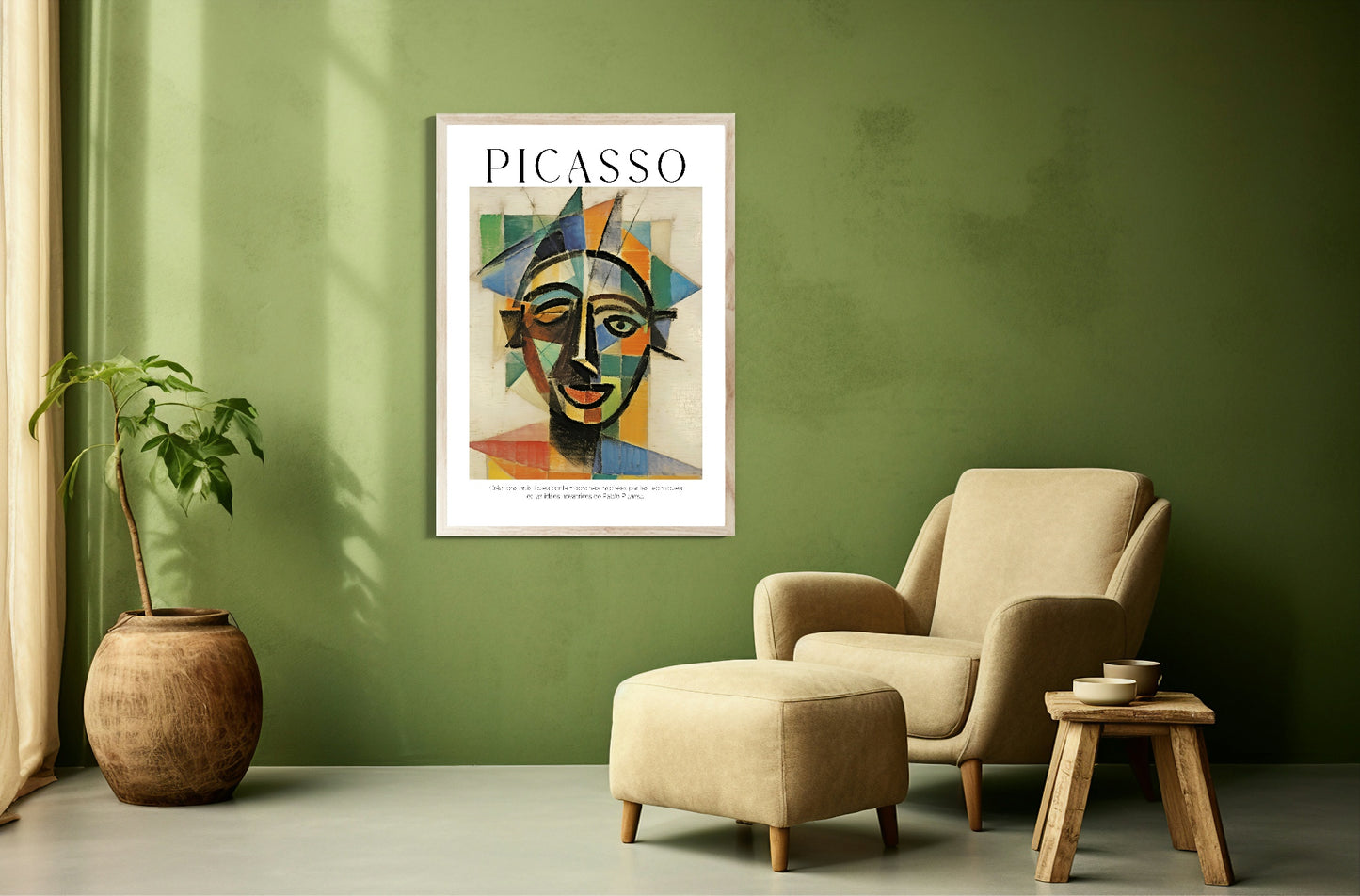 Abstract Portrait Print | Pablo Picasso Inspired Art