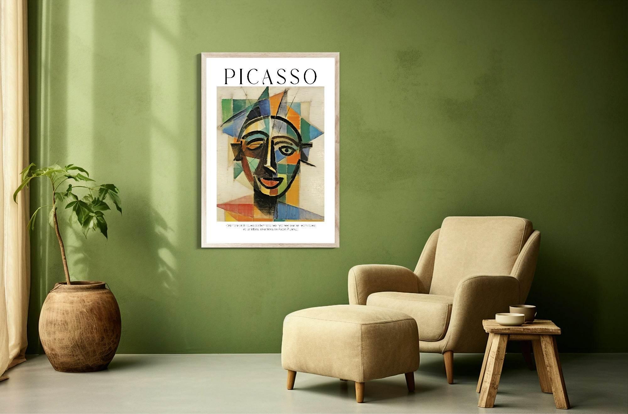 Abstract Portrait Print | Pablo Picasso Inspired Art - Larosier Prints