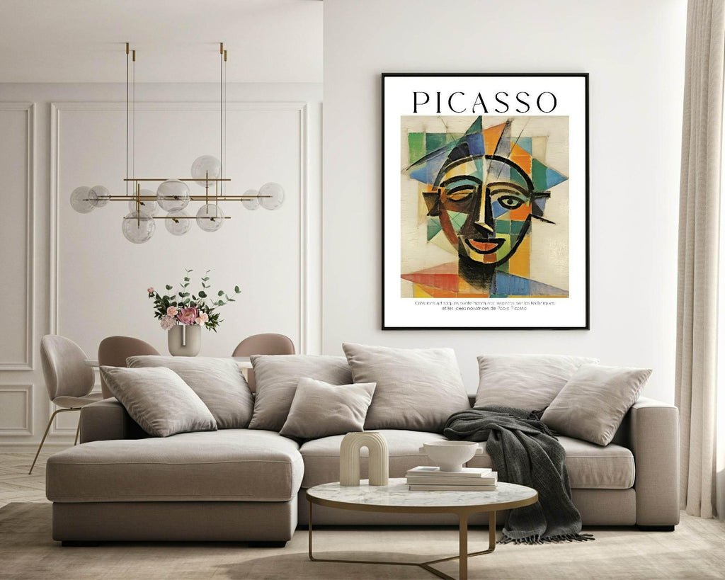 Abstract Portrait Print | Pablo Picasso Inspired Art - Larosier Prints