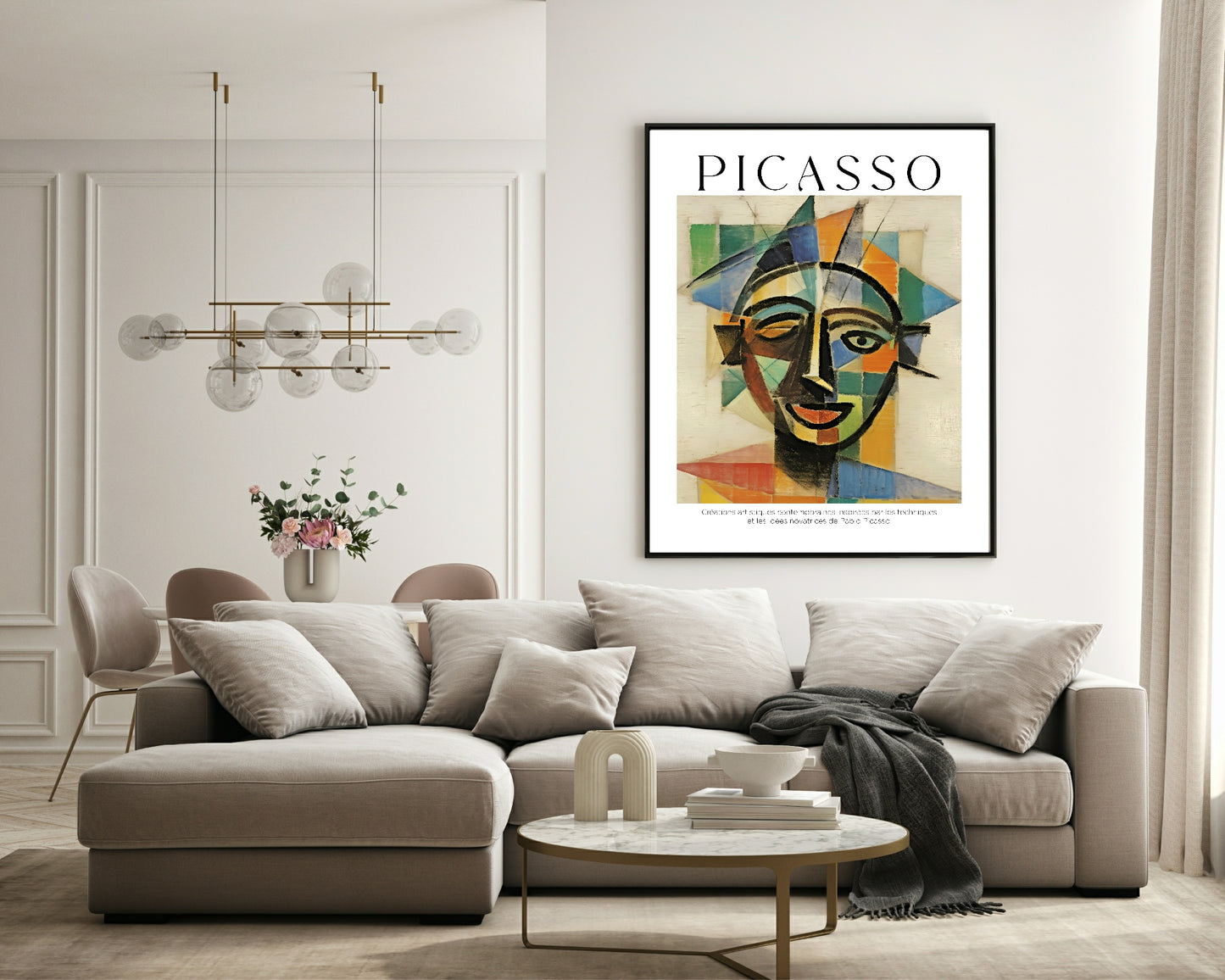 Abstract Portrait Print | Pablo Picasso Inspired Art