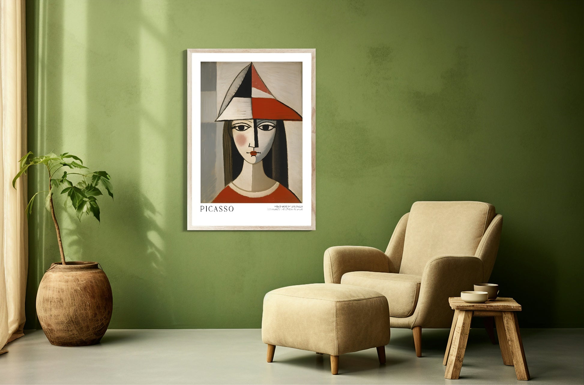 Abstract Girl Print | Pablo Picasso Inspired Art