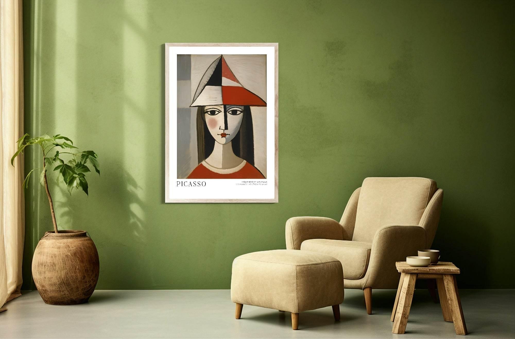 Abstract Girl Print | Pablo Picasso Inspired Art - Larosier Prints