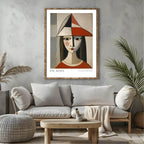 Abstract Girl Print | Pablo Picasso Inspired Art - Larosier Prints