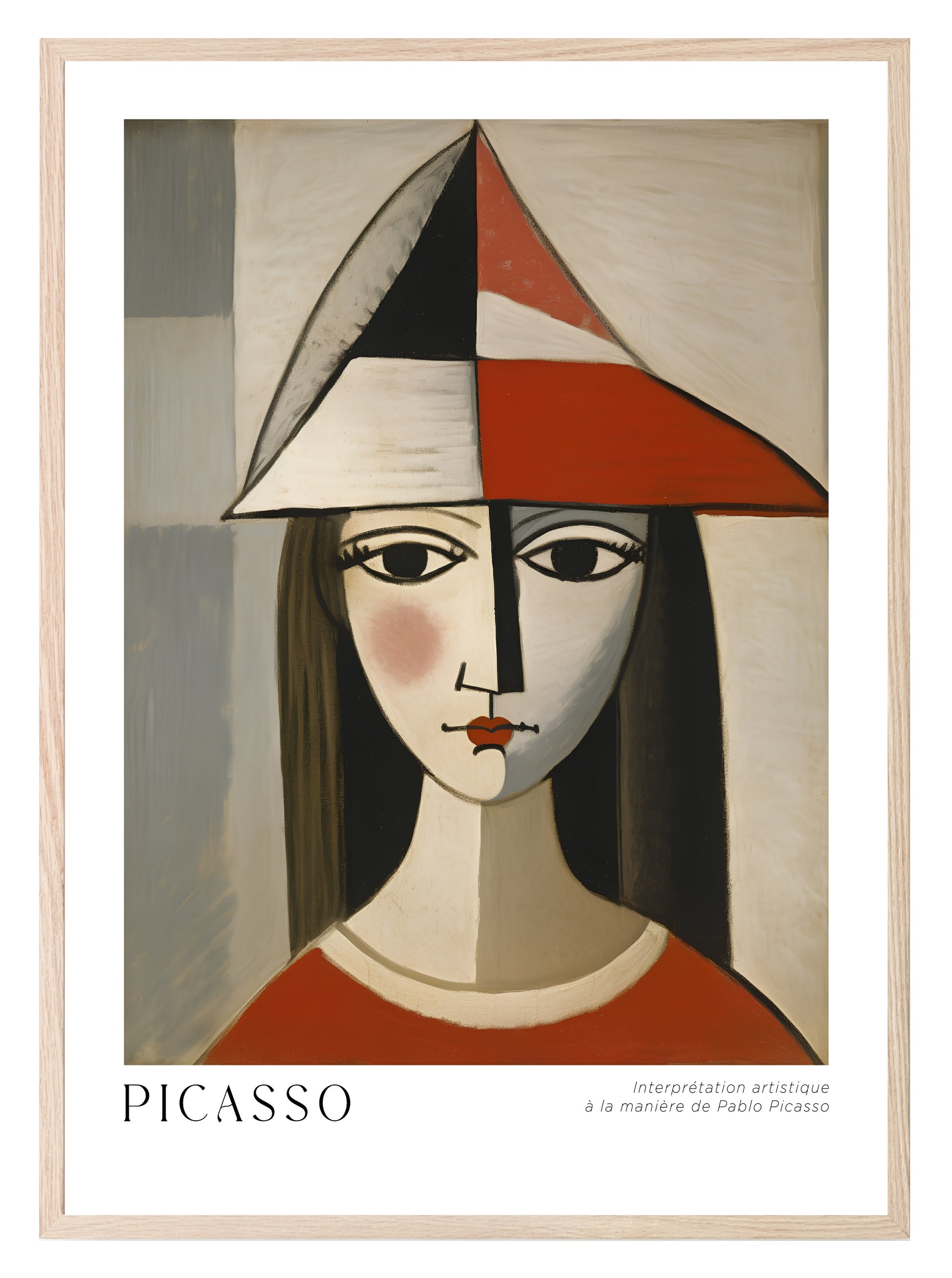 Abstract Girl Print | Pablo Picasso Inspired Art