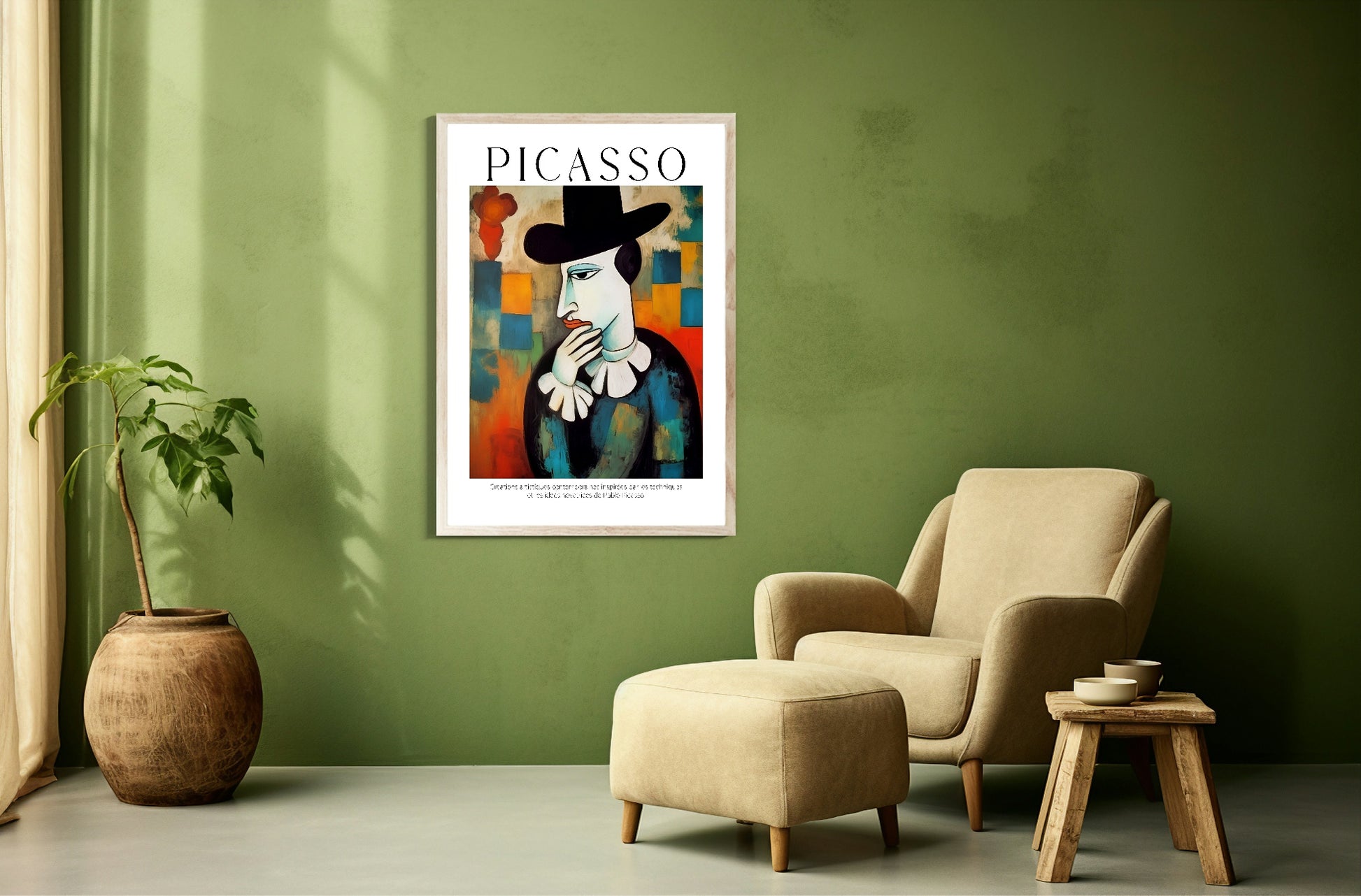 The Thinker Print | Pablo Picasso Inspired Art