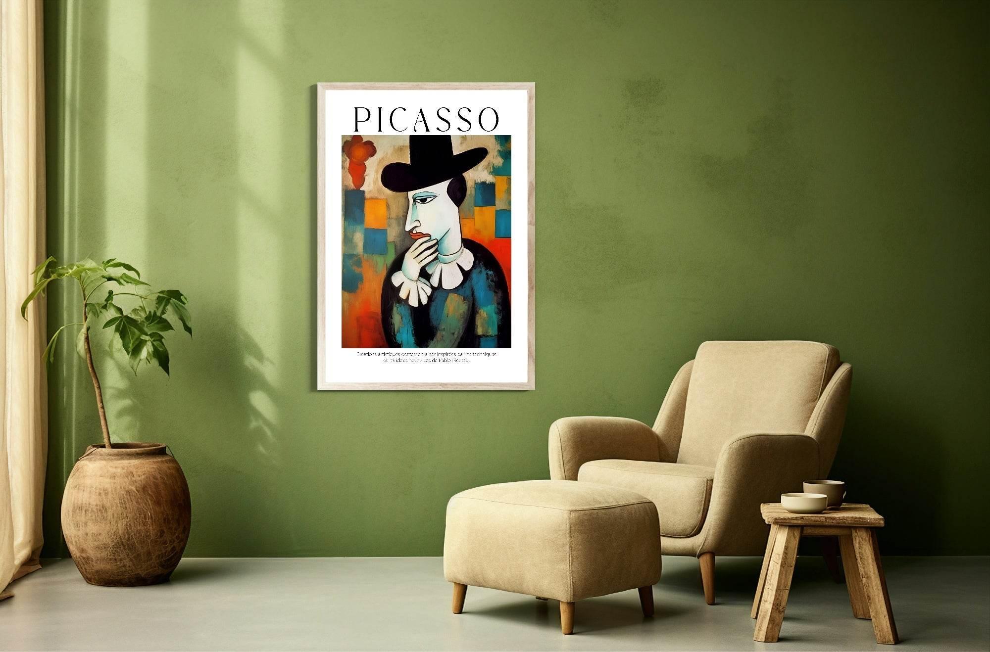 The Thinker Print | Pablo Picasso Inspired Art - Larosier Prints