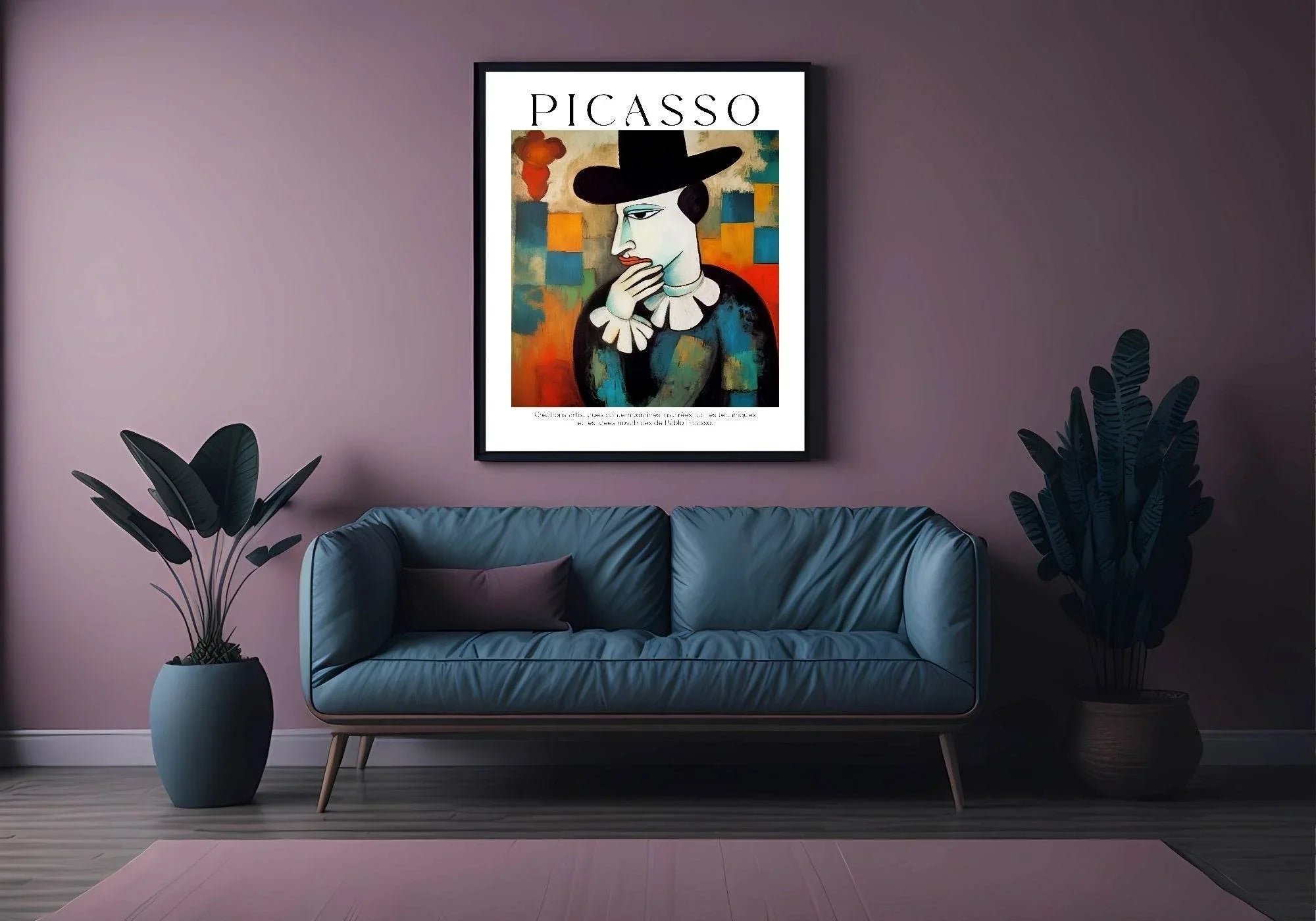 The Thinker Print | Pablo Picasso Inspired Art - Larosier Prints