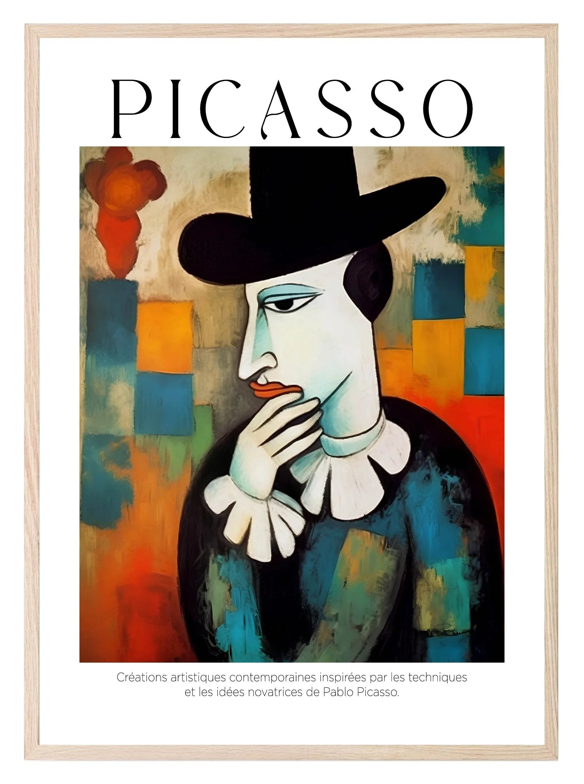 The Thinker Print | Pablo Picasso Inspired Art - Larosier Prints