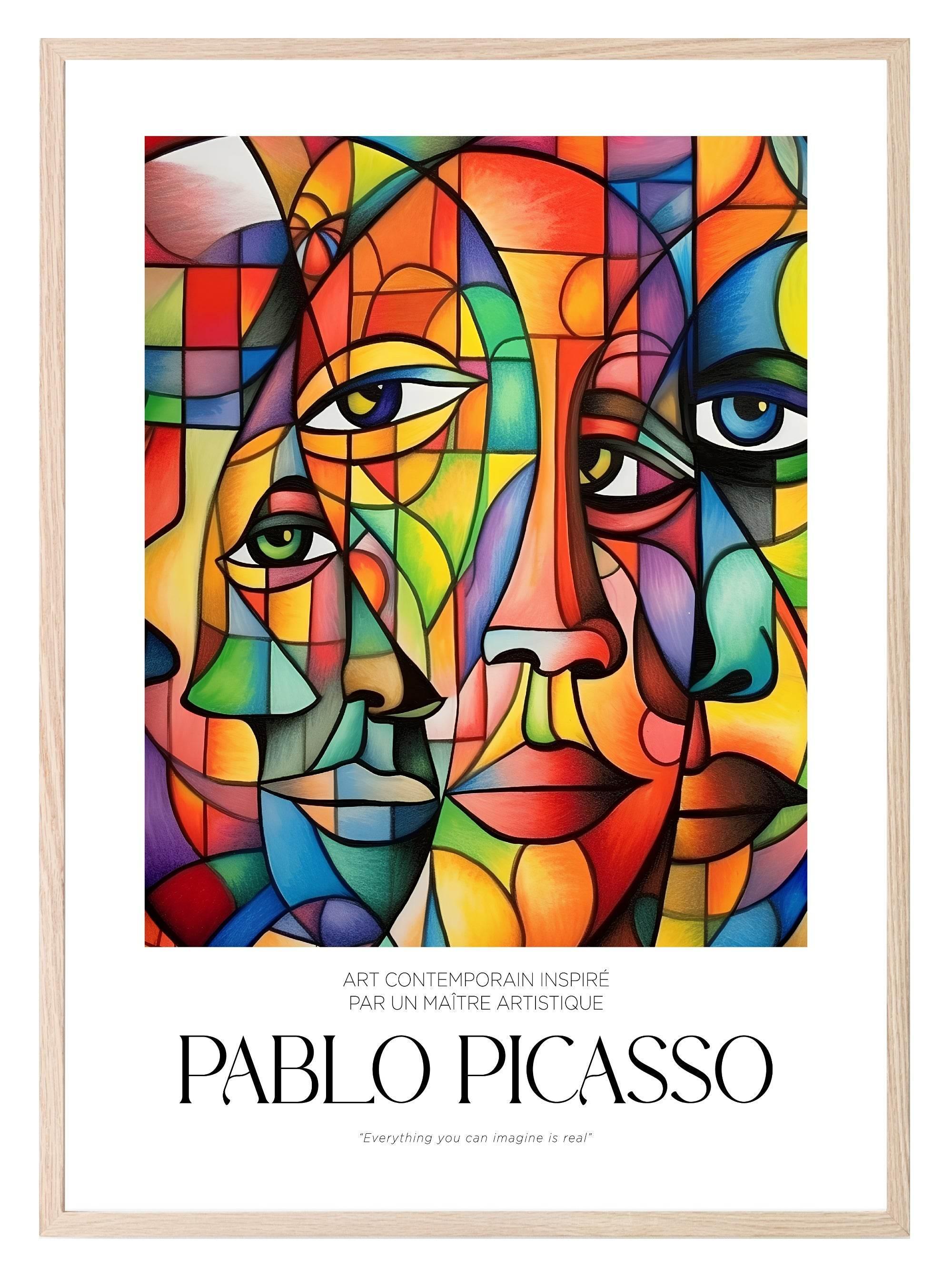 Everything You Can Imagine Is Real Print | Pablo Picasso Inspired Art - Larosier Prints