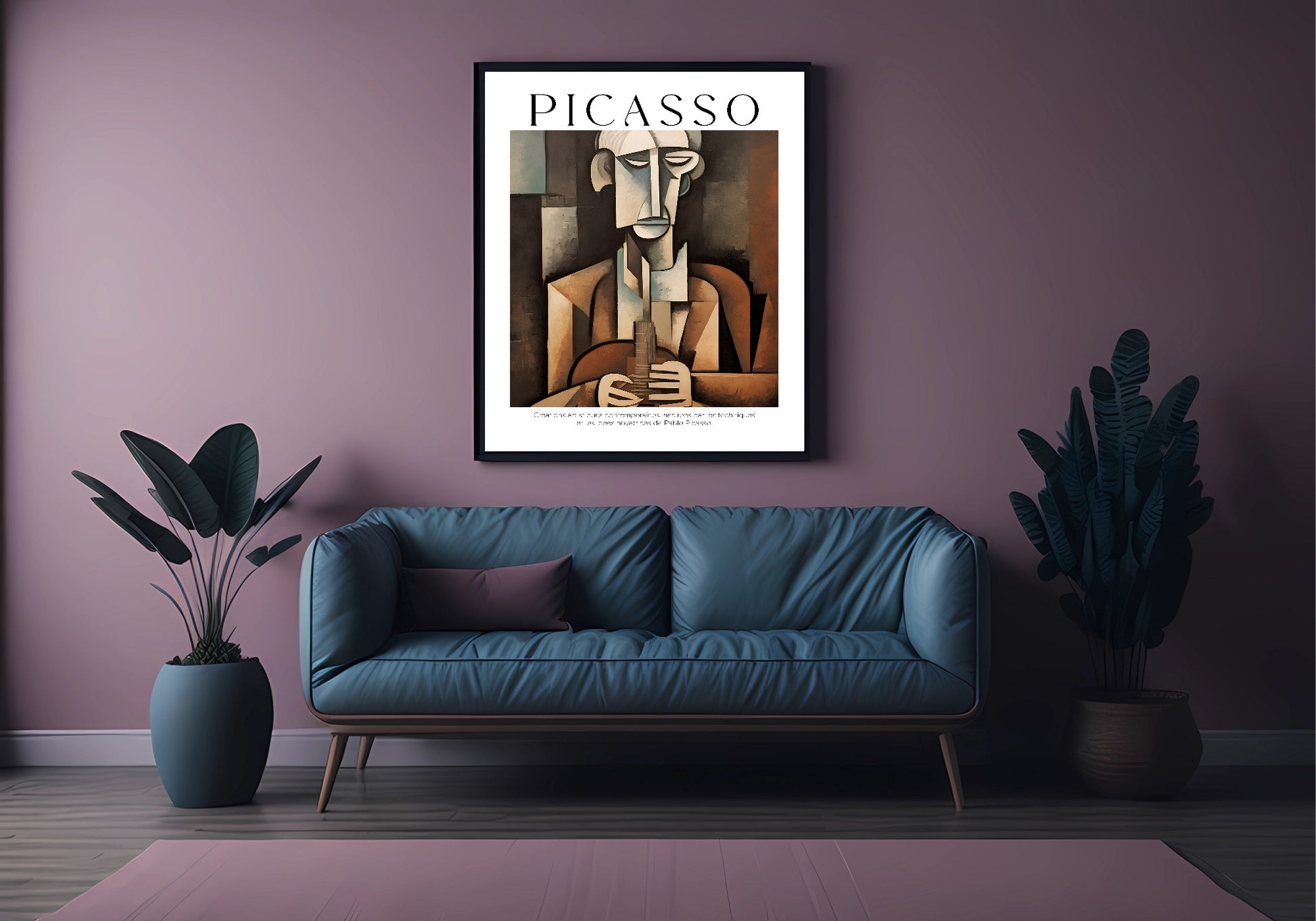 Abstract Man Print | Pablo Picasso Inspired Art