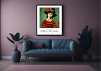 Lady With Floral Hat Print | Pablo Picasso Inspired Art - Larosier Prints