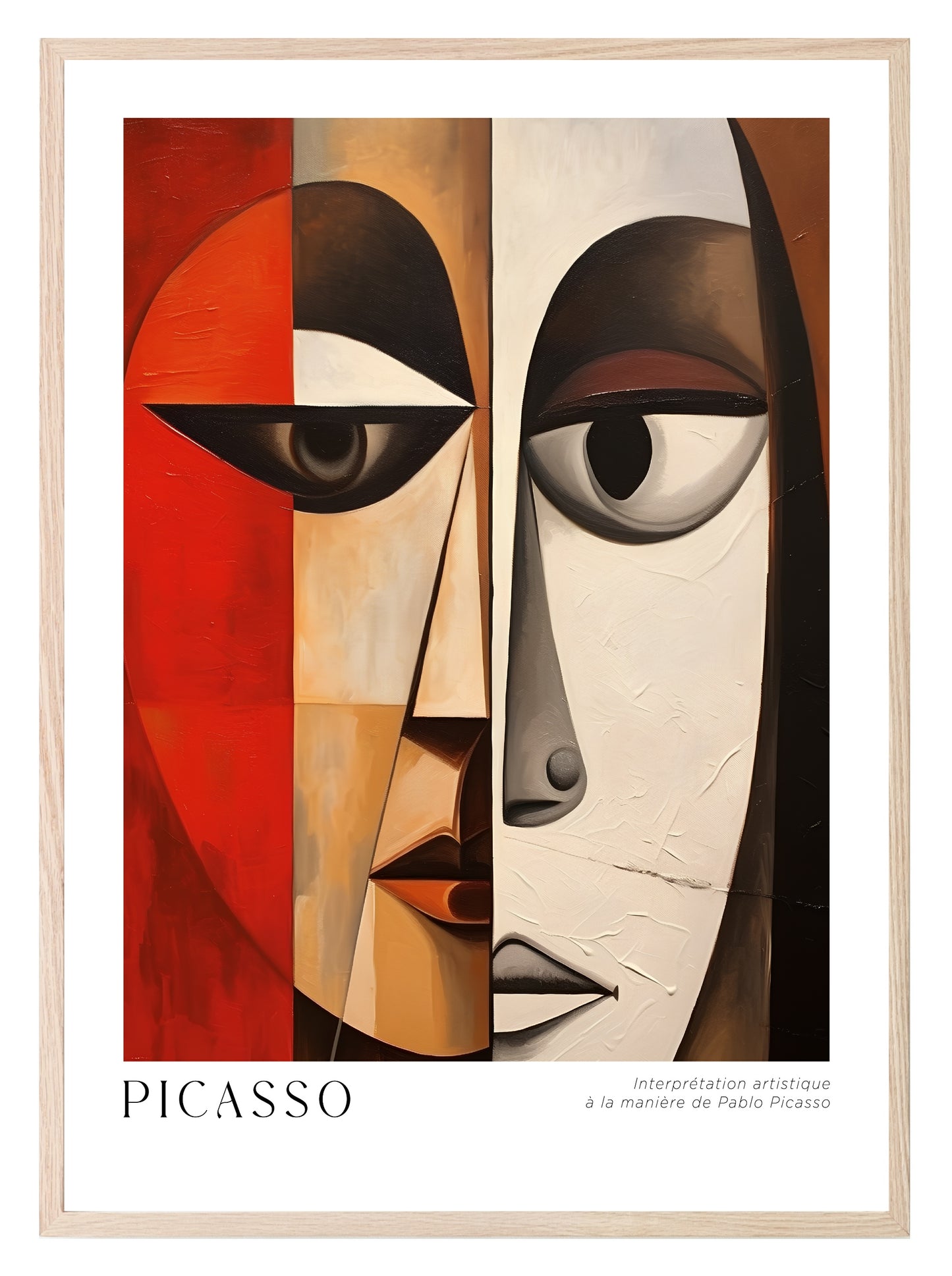 Woman Portrait Print | Pablo Picasso Inspired Art