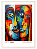 Abstract Faces Print | Pablo Picasso Inspired Art - Larosier Prints