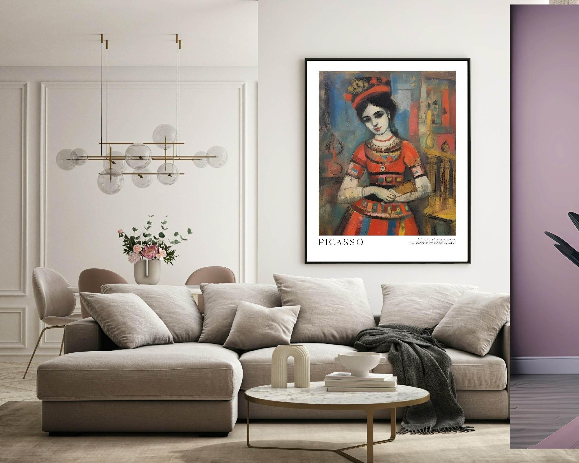 Woman Print | Pablo Picasso Inspired Art - Larosier Prints
