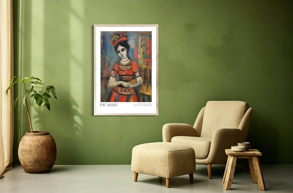 Woman Print | Pablo Picasso Inspired Art - Larosier Prints