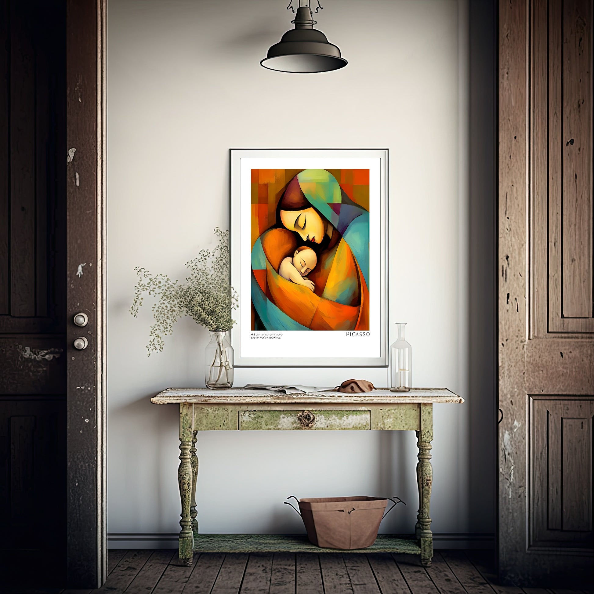 Mother With Baby Print | Pablo Picasso Inspired Art