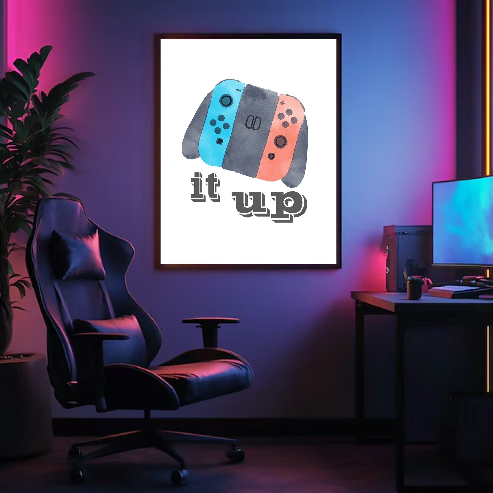 Switch It Up Print | Nintendo Switch | Gaming Wall Art