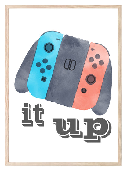 Switch It Up Print | Nintendo Switch | Gaming Wall Art