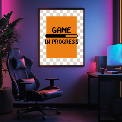 Game In Progress Print | Gaming Wall Art