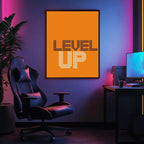Level Up Print | Gaming Wall Art - Larosier Prints