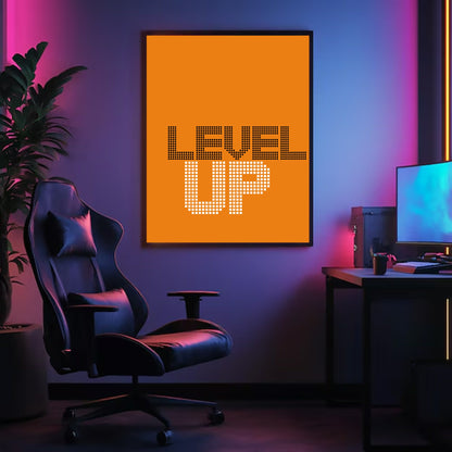 Level Up Print | Gaming Wall Art