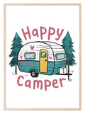 Happy Camper Print | Hobbies & Interests Wall Art - Larosier Prints