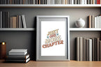 Retro Just One More Chapter Print | Hobbies & Interests Wall Art - Larosier Prints