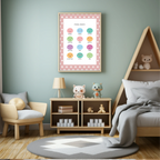 Pink & White Heart Feelings Poster | Emotional Support Tool Wall Art - Larosier Prints