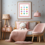 Pink & White Heart Feelings Poster | Emotional Support Tool Wall Art - Larosier Prints