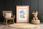 Pink & White Heart Seasons Poster | Educational Wall Art - Larosier Prints