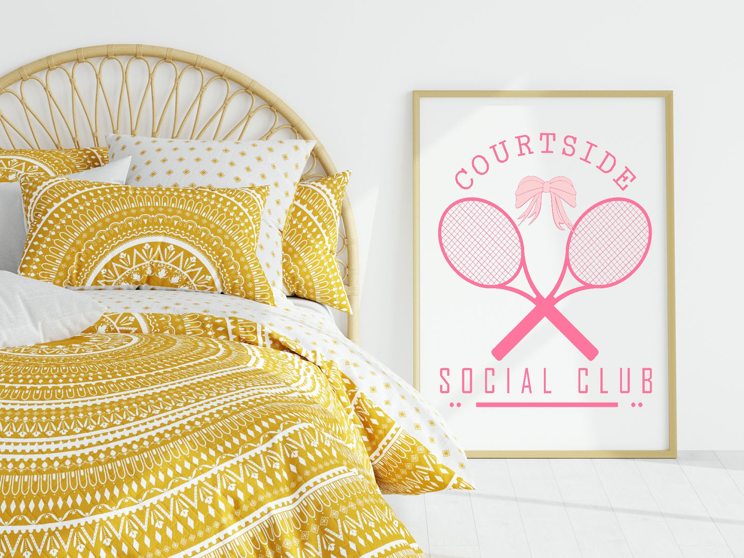 Courtside Social Club Tennis Print | Hobbies & Interests Wall Art