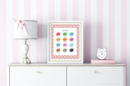 Pink & White Heart Colours Poster | Educational Wall Art - Larosier Prints