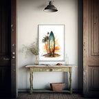 Vintage Surfing Print | Hobbies & Interests Wall Art - Larosier Prints