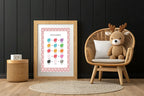Pink & White Heart Colour Mixing Poster | Educational Wall Art - Larosier Prints