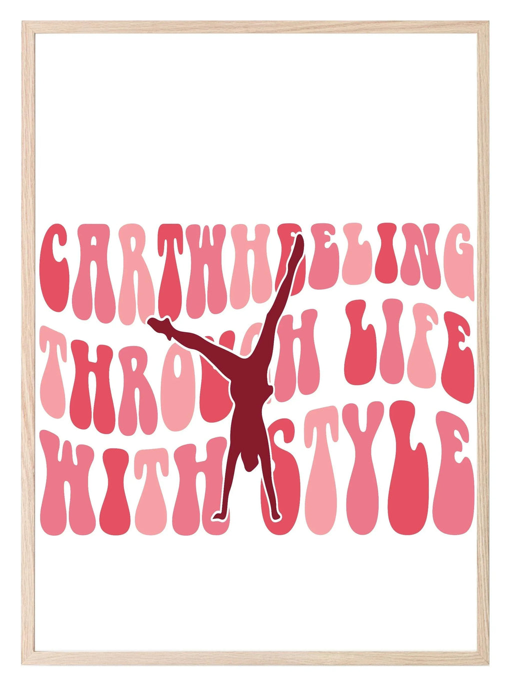 Cartwheeling Through Life With Style Print | Gymnastics | Hobbies & Interests Wall Art - Larosier Prints