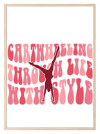 Cartwheeling Through Life With Style Print | Gymnastics | Hobbies & Interests Wall Art - Larosier Prints