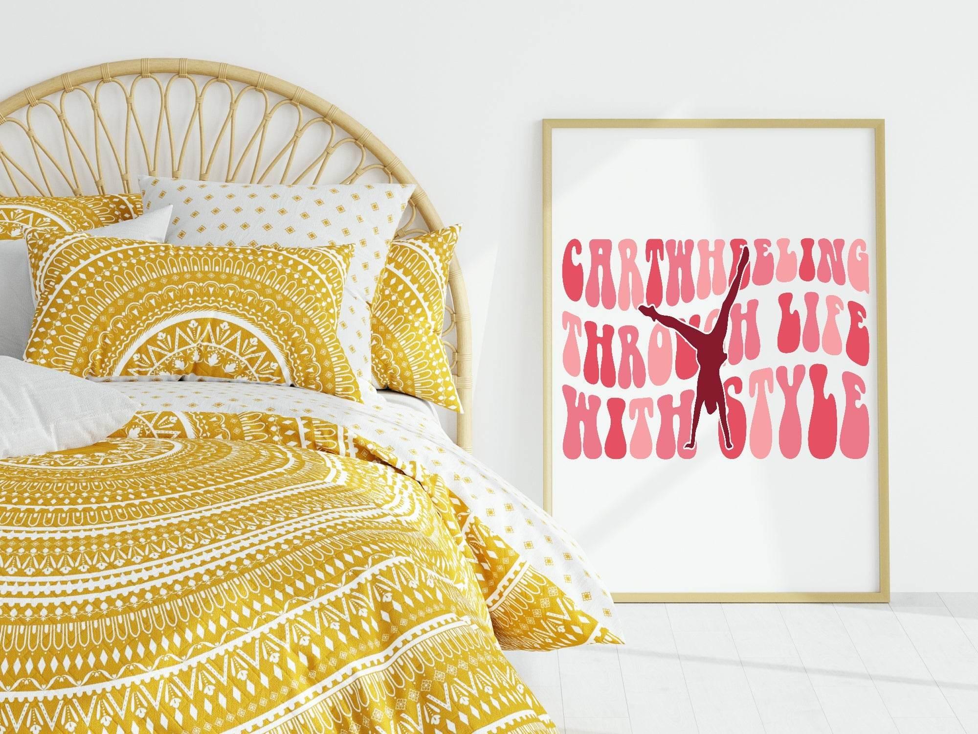 Cartwheeling Through Life With Style Print | Gymnastics | Hobbies & Interests Wall Art - Larosier Prints