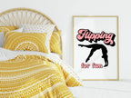 Flipping For Fun Print | Gymnastics | Hobbies & Interests Wall Art - Larosier Prints