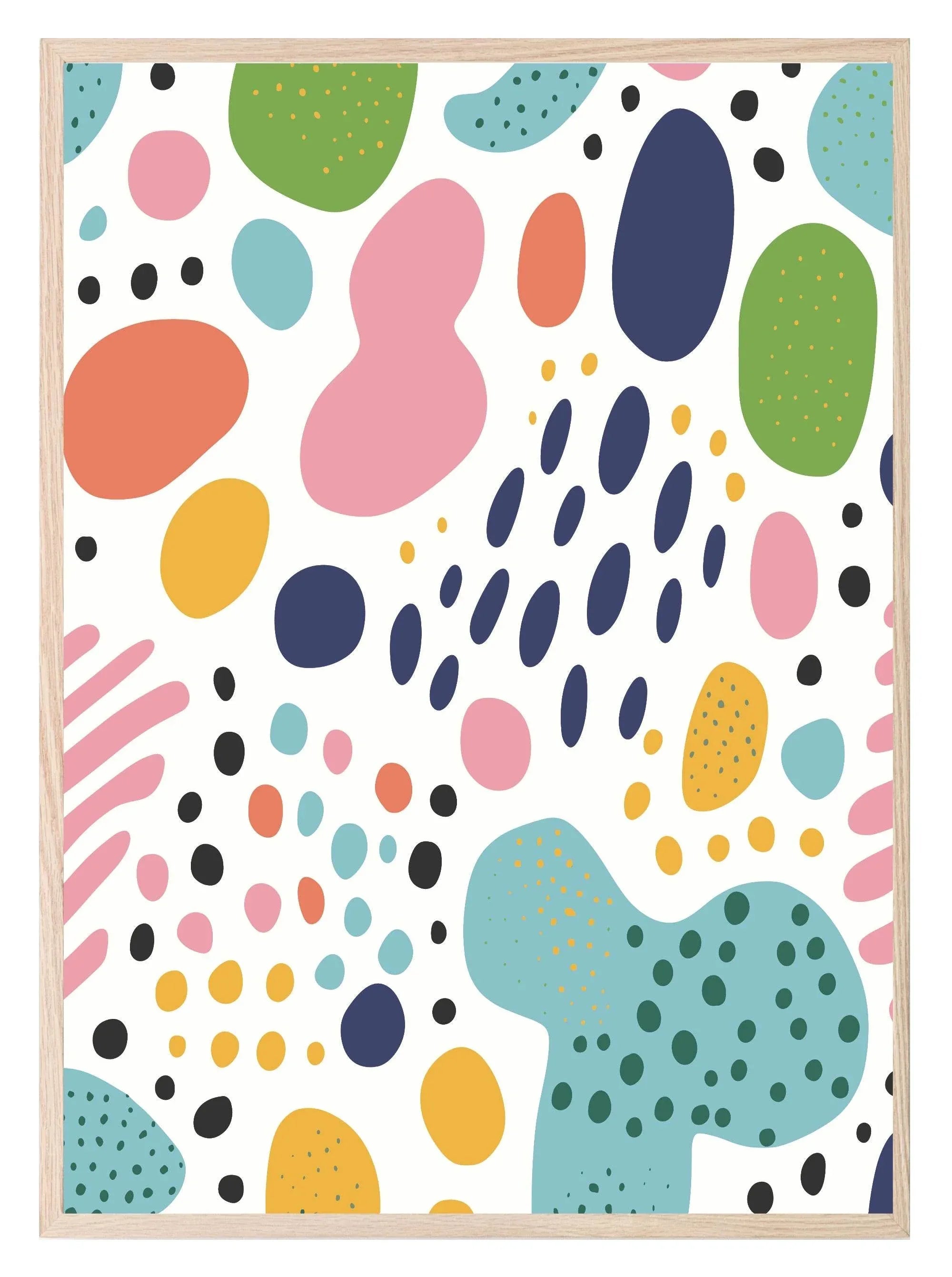 Dots Print | Colourful Wall Art - Larosier Prints