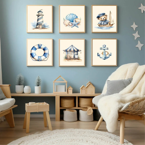 Anchor Print | Nautical Collection | Nursery Wall Art - Larosier Prints