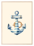 Anchor Print | Nautical Collection | Nursery Wall Art - Larosier Prints