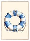 Lifebuoy Ring Print | Nautical Collection | Nursery Wall Art - Larosier Prints