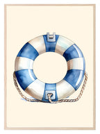 Lifebuoy Ring Print | Nautical Collection | Nursery Wall Art - Larosier Prints