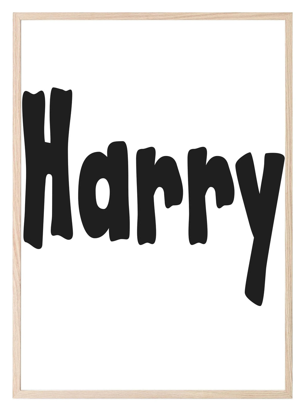Cute E & DT Name Print | Personalised | Nursery Wall Art - Larosier Prints