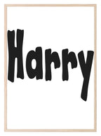 Cute E & DT Name Print | Personalised | Nursery Wall Art - Larosier Prints