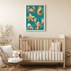 Under The Sea Print | Sea Animals | Watercolour | Nursery Wall Art - Larosier Prints